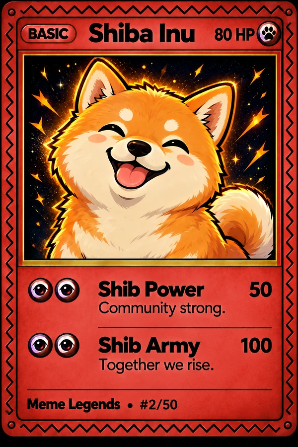 Shiba Inu, Legendary card #02/50