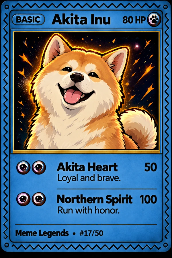 Akita Inu, Uncommon card #08/50